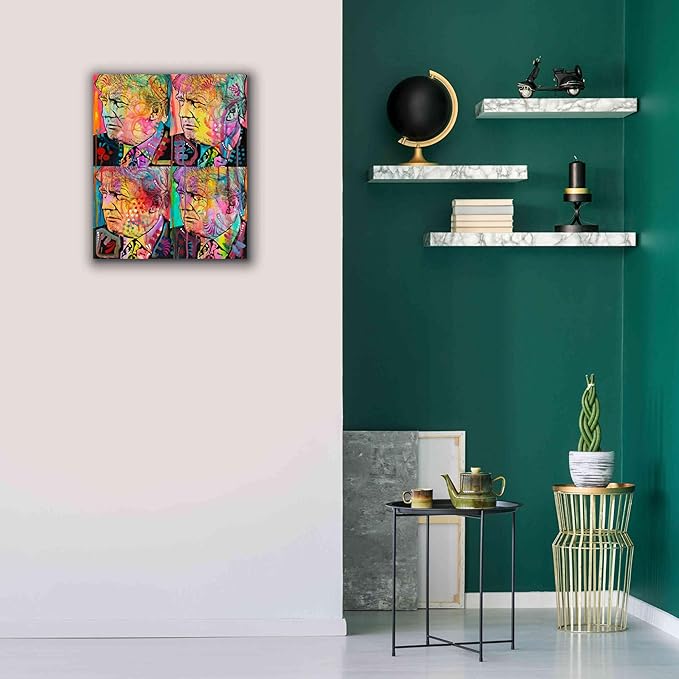 Epic Graffiti 'Trump 4 Up' by Dean Russo, Canvas Wall Art, 20"x24"