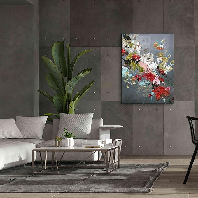 Epic Graffiti 'Abstract Floral 2' by Design Fabrikken, Giclee Canvas Wall Art, 40"x54"