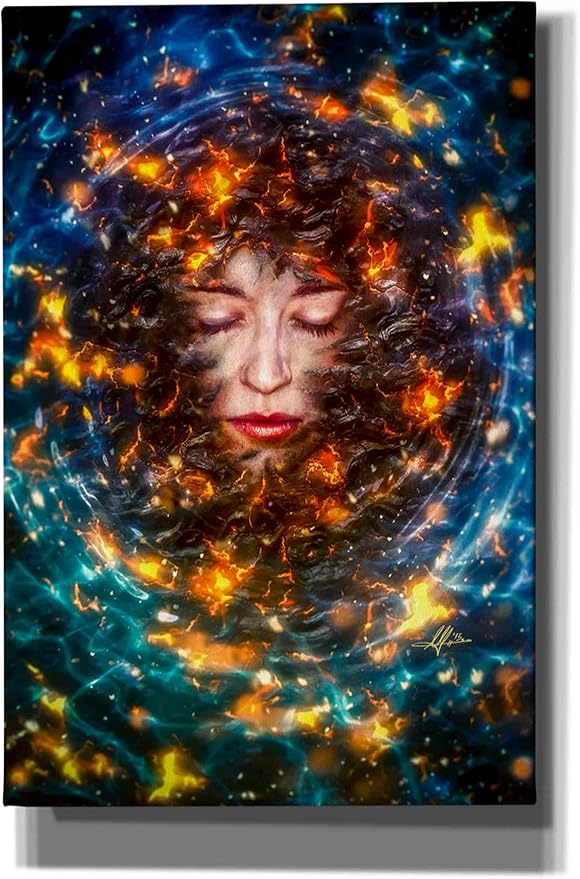 Epic Graffiti ' Pause' by Mario Sanchez Nevado Canvas Wall Art, 12" x 18", Brown