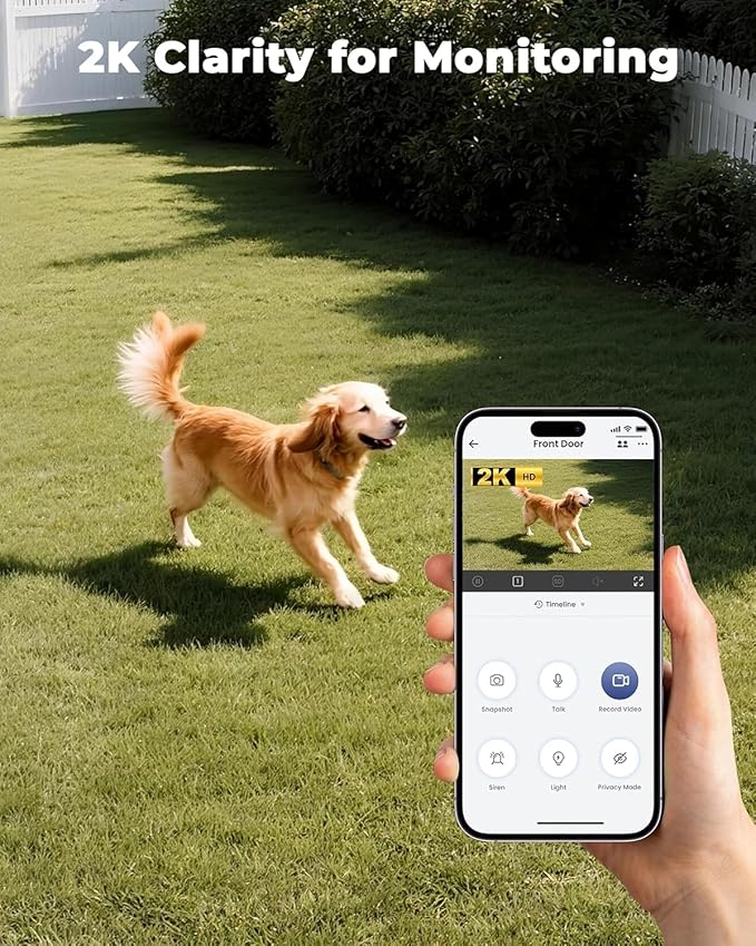 2K Light Bulb Camera Ourdoor, 5G/2.4G Wireless Outdoor Camera, Light Bulb Security Camera with AI Human Detection, Color Night Vision, Motion Alerts, 2-Way Audio, Compatible with Alexa