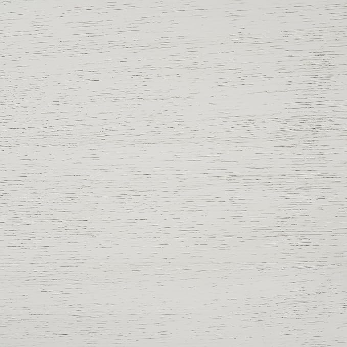 SAFAVIEH Couture Collection – Carolee White Washed 46-Inch Round Dining Table, Farmhouse Dining Table for Kitchen or Dining Room, Seats Up to 4 (SFV2134A)