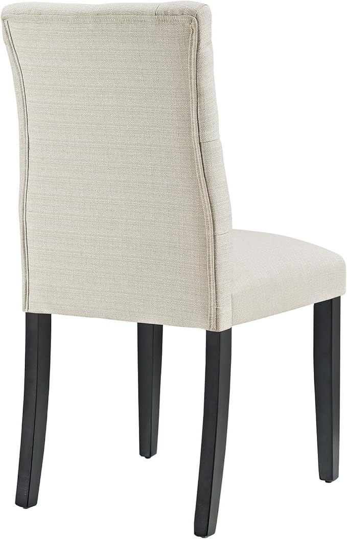 Modway MO- Duchess Modern Tufted Button Upholstered Fabric Parsons, Dining Chair, Beige