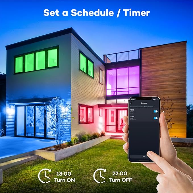Smart LED Ceiling Light WiFi, 13in RGB Flush Mount Lighting Fixture with Remote, Compatible with Alexa Google Home, Low Profile Ceiling Light for Bedroom, Kitchen, Square White