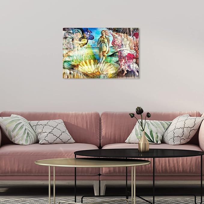 The Oliver Gal Artist Co. Spiritual and Religious Wall Art Canvas Prints 'Birth of Venus - Botticelli' Zodiac