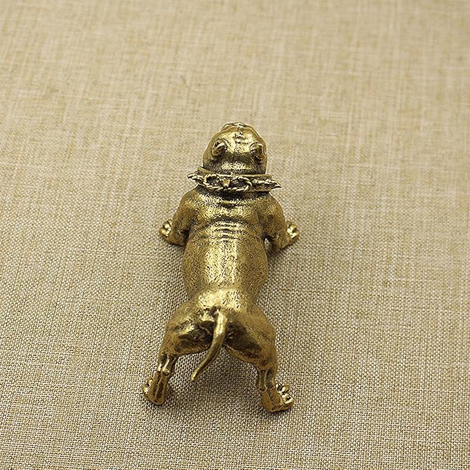 Bulldog Statues, Home Decor Solid Brass Dog Statue Brass Decorative Objects Home Decor Pit Bull Dog Statues Home Decor Decorative Statues for Offices Desktops Bookshelves