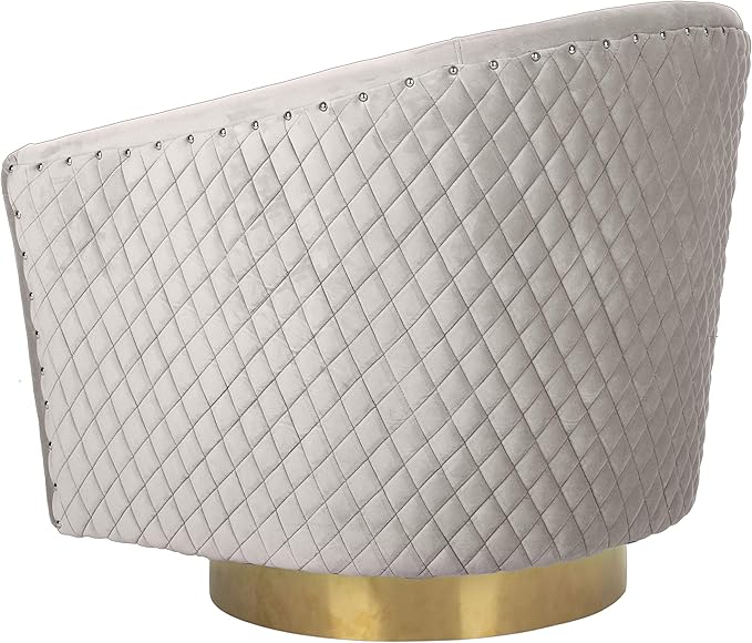 Safavieh Home Collection Clara Quilted Swivel Dusty Rose Tub Accent Chair