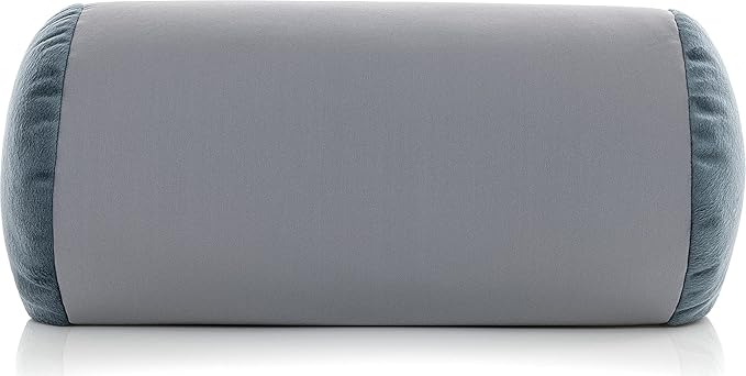 Deluxe Comfort Mooshi Squish Microbead Bed Pillow, 14" x 7" - Airy Squishy Soft Microbeads - Eighteen Fun Bubbly Colors To Choose From - Cuddly And Fun Dormroom Accessory - Bed Pillow, Space Grey