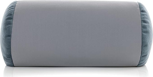 Deluxe Comfort Mooshi Squish Microbead Bed Pillow, 14" x 7" - Airy Squishy Soft Microbeads - Eighteen Fun Bubbly Colors To Choose From - Cuddly And Fun Dormroom Accessory - Bed Pillow, Space Grey