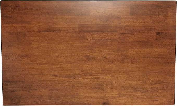 Taylor & Logan Lennox 60" Solid Wood Dining Table in an Walnut Matte Finish, Seating for 6, Stylish Turned Wooden Legs, Perfect for Hosting or Everyday Meals