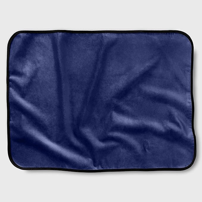 Avana Waterproof Throw - Sensual Blanket for Adults - Made in The USA - Mini Size, Micro-Velvet Blue