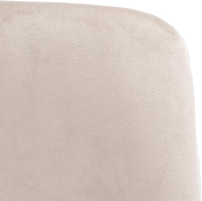 Safavieh Home Collection Zoi Velvet 19-inch (Set of 2) Dining Chair, Taupe/Black