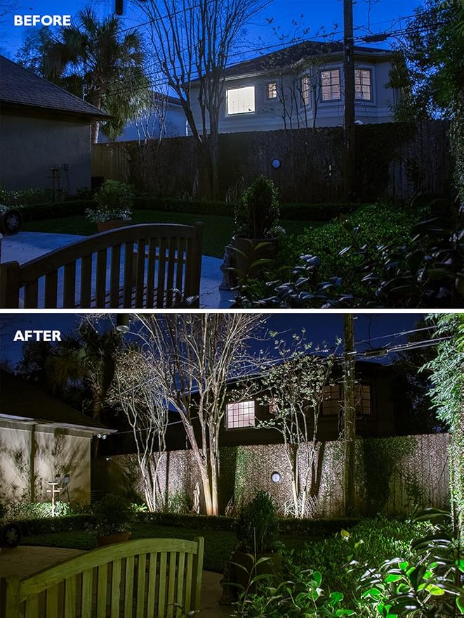 Dusk to Dawn Outdoor Lighting, Gen4 60W Commercial Flood Lights Outdoor, 7450LM 5000K Daylight 250W MH Equal, 120-277V UL Listed Security Lights for Yard Garden Garage Playground
