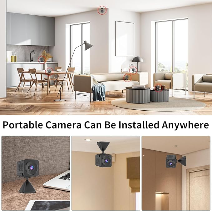 VSTARCAM 3MP Security Camera, Built-in Battery, Low-Light Full-Color Night Vision, Motion Detection, Siren, 2-Way Audio, Remote Viewing, Cloud & SD Card Storage (up to 256GB)