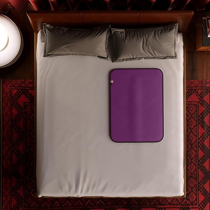 Avana Waterproof Throw - Sensual Blanket for Adults - Made in The USA - Mini Size, Micro-Velvet Purple