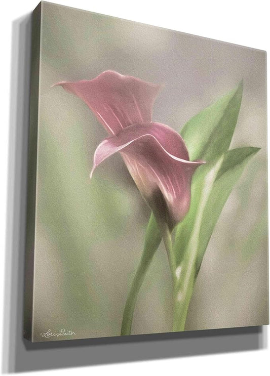 Epic Graffiti 'Pink Calla Lily' by Lori Deiter, Canvas Wall Art, 26"x30"