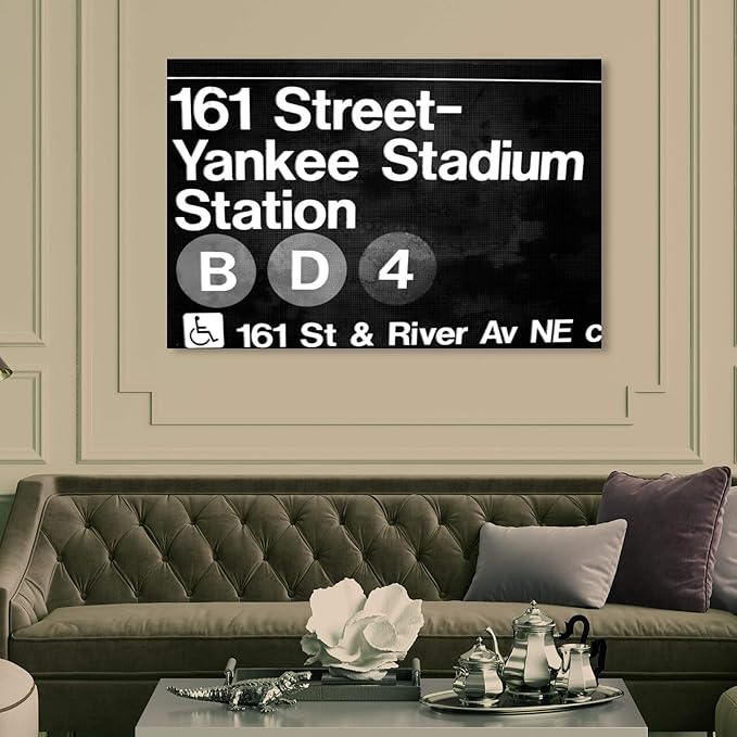 Cities and Skylines Wall Art Canvas Prints '16604 Yankee Stadium'
