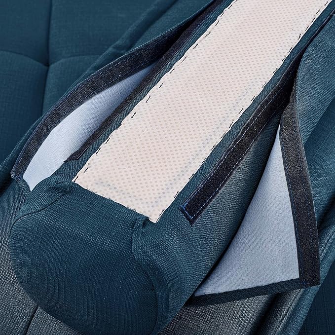 Modway Saunter Tufted Fabric Armless Chair, Azure