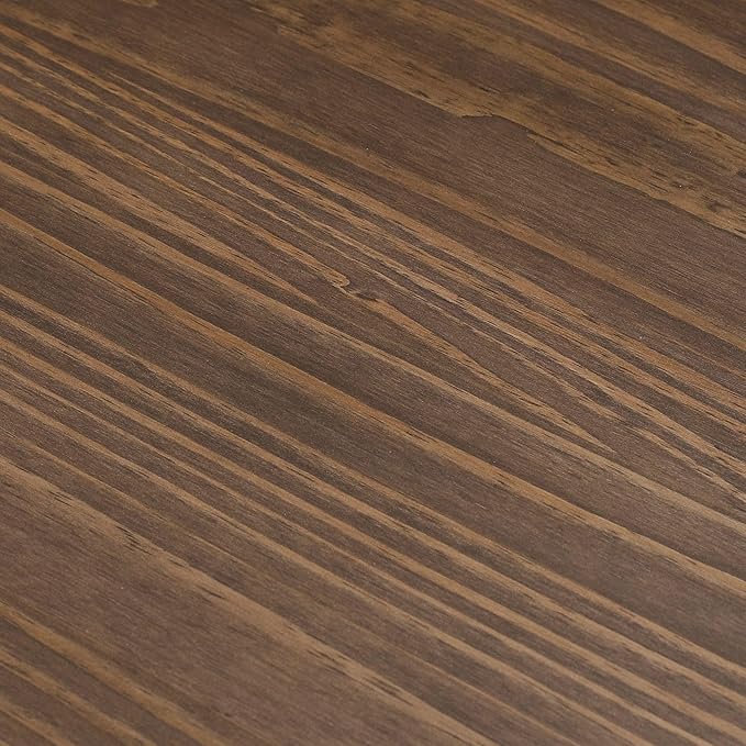 Plank+Beam 47 Inch Contour Round Dining Table, for Kitchen and Dining Room, Walnut