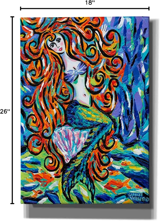 Epic Graffiti 'Ocean Friends III' by Carolee Vitaletti, Canvas Wall Art, 18"x26"