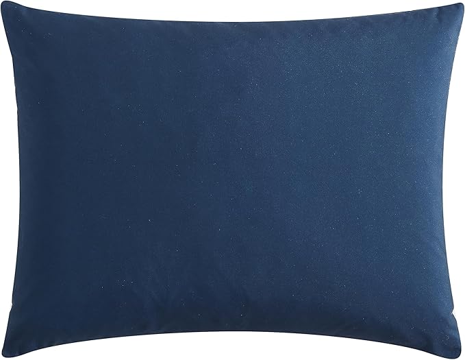 Nautica - Twin Comforter Set, Peached Microfiber Bedding with Matching Sham, Lightweight for Year Round Use, Dorm Essentials, Oeko-Tex Certified (Longdale Solid Navy)