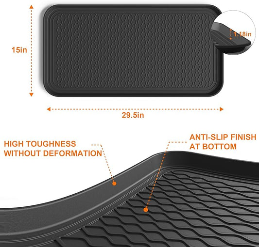 Boot Trays for Entryway, Multifunctional Shoe Mat with Cleaning Brush, Boot Tray for Shoes Plants Pots Pet Bowls