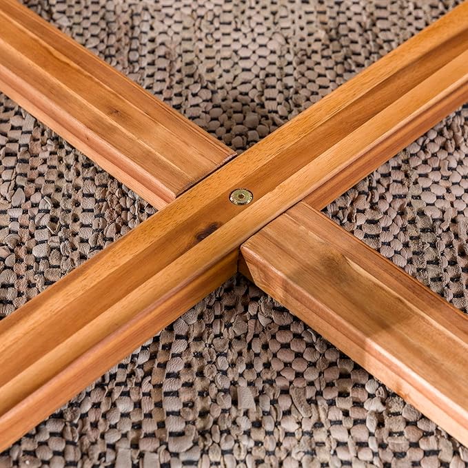 Walker Edison Vita Dining Table, Brown