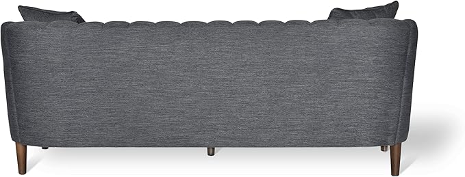 Christopher Knight Home Ansonia Sofas, Charcoal + Dark Walnut