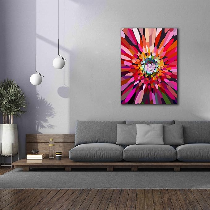 Epic Graffiti 'Pink Flower' by Shandra Smith, Canvas Wall Art, 40"x54"