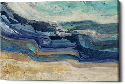 Epic Graffiti 'Currents' by Albena Hristova, Canvas Wall Art, 26"x18"