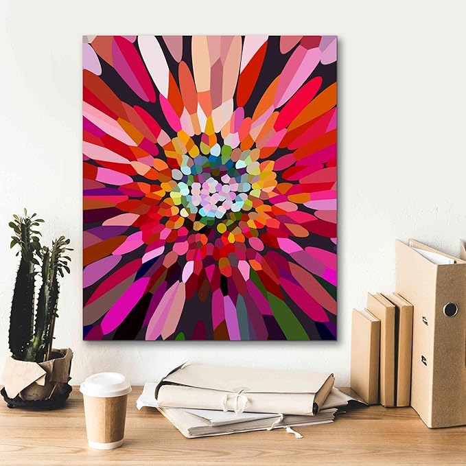 Epic Graffiti 'Pink Flower' by Shandra Smith, Canvas Wall Art, 20"x24"