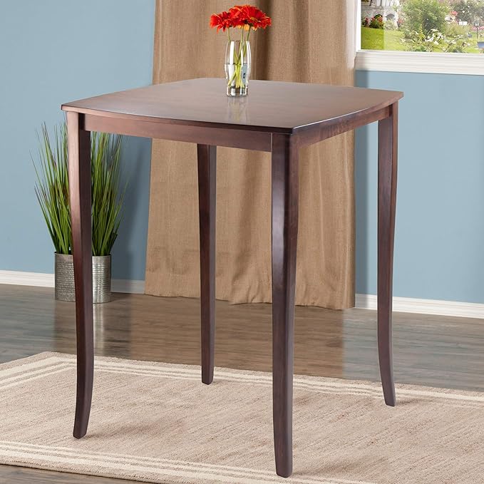 Winsome 3-Pc Inglewood High/Pub Dining Table with Saddle Stool