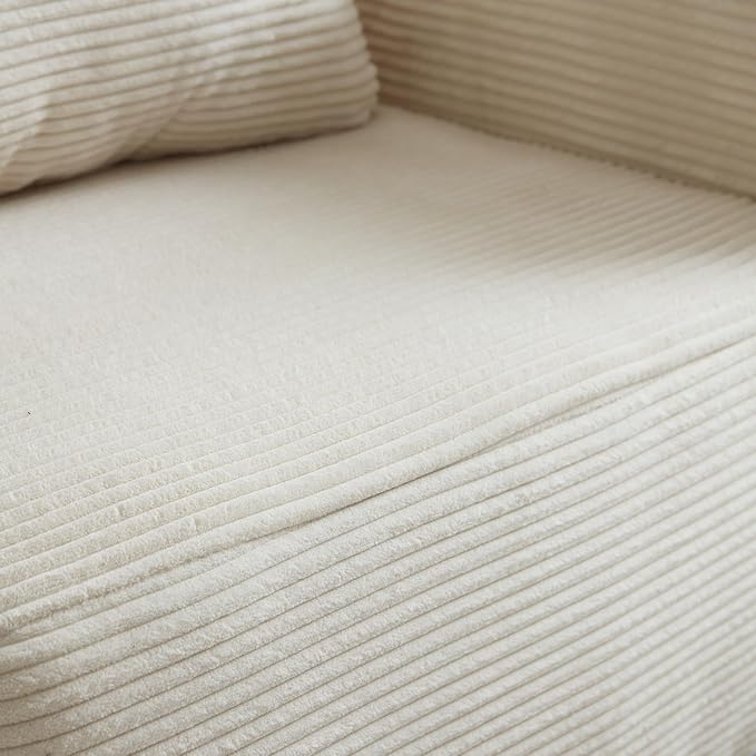 Swbvs Futon Sofa Bed, Sectional Small Couch, Sleeper Sofa, Loveseat, Modern Futon Couch, Sofa Cama, Couches for Living Room, Bedroom, Beige