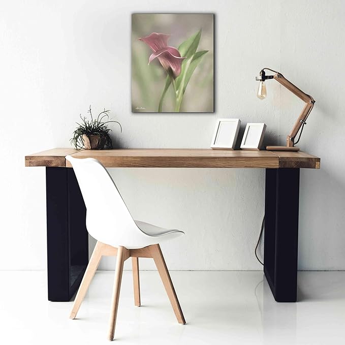 Epic Graffiti 'Pink Calla Lily' by Lori Deiter, Canvas Wall Art, 20"x24"
