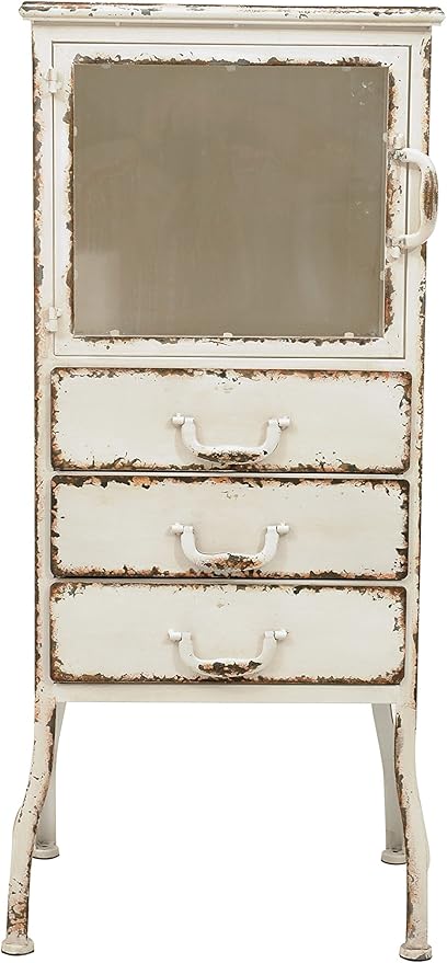 Creative Co-Op Metal Cabinet with 3 Drawers