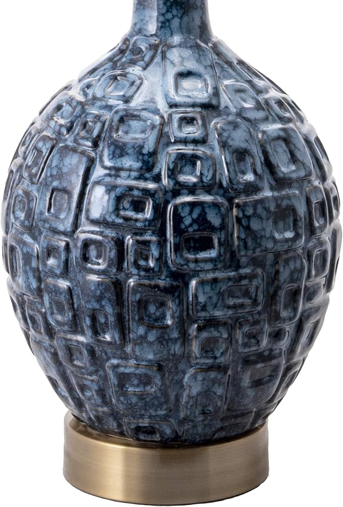 nuLOOM MCT25AA Tucson 28" Ceramic Table Lamp, Height, Blue