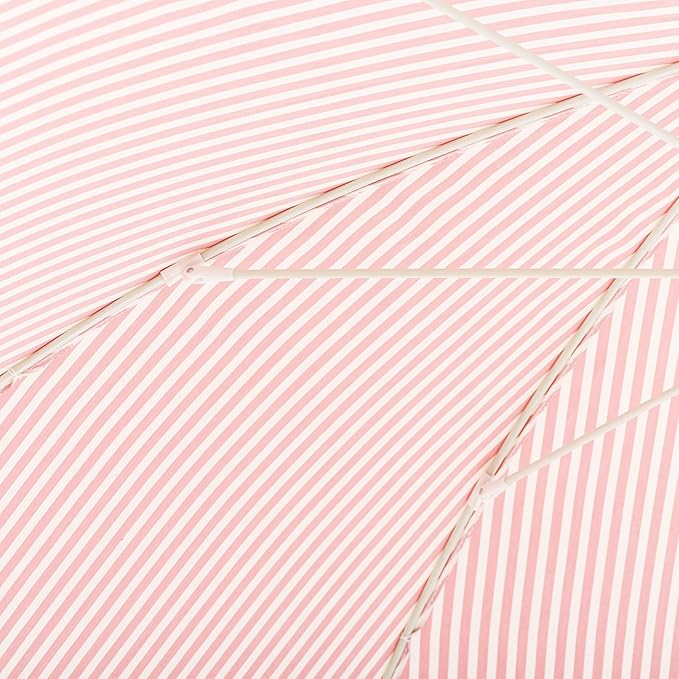 Business & Pleasure Co. Rio Umbrella Scalloped Brim For Beach, Patio or Picnic - 6' Boho Beach Umbrella, 7' Tall Wood Pole, UPF 50+