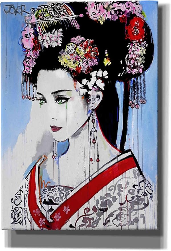 Epic Graffiti 'Empress' by Loui Jover, Canvas Wall Art, 18"x26"