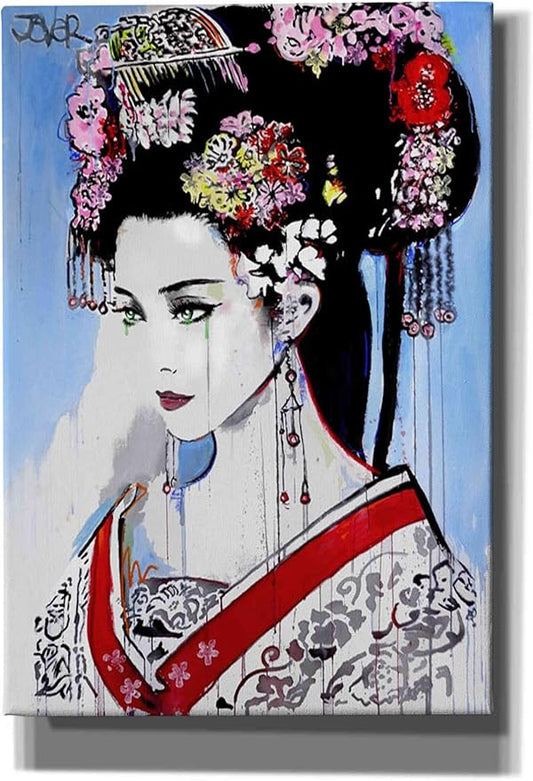 Epic Graffiti 'Empress' by Loui Jover, Canvas Wall Art, 18"x26"