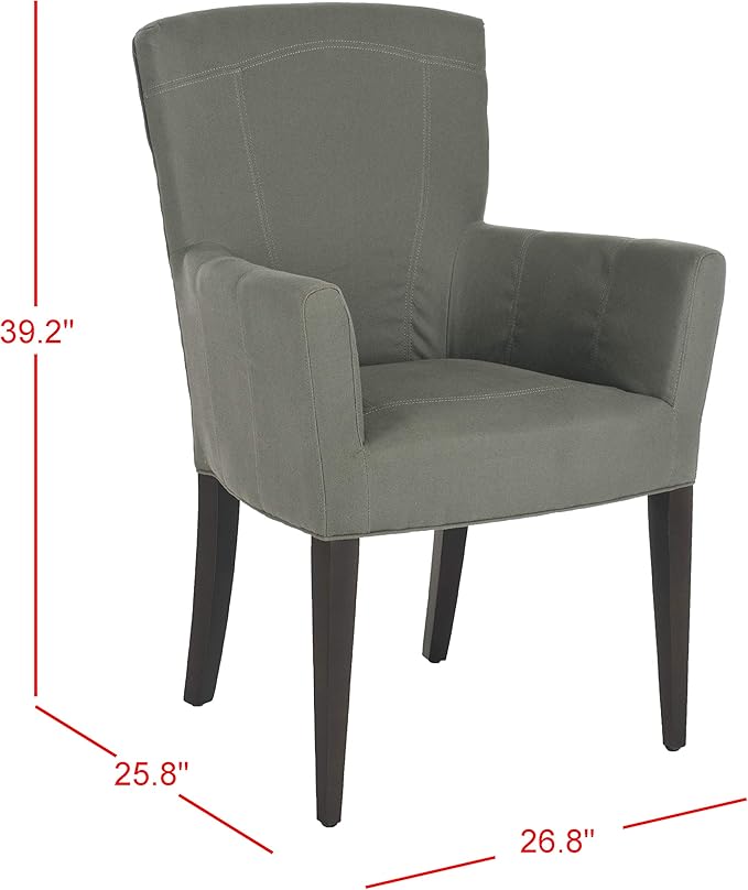 Safavieh Dale Arm Chair Accent Chairs (Granite)
