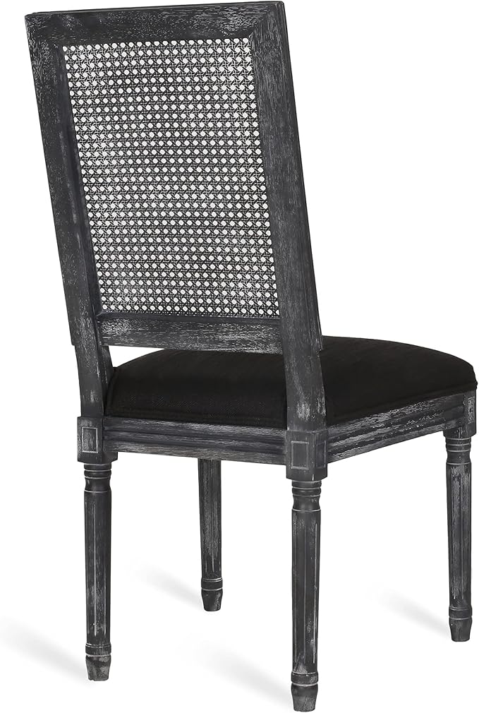 Christopher Knight Home Regina Dining Chair, Black + Gray
