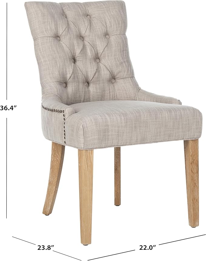 Safavieh Mercer Collection Ashley Side Chair, Grey