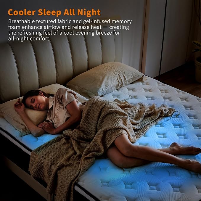 12 Inch Mattress,Medium Firm Hybrid Memory Foam & Pocket Springs for Pressure Relief CertiPUR-US Certified Fiberglass Free, 500 Night Trial (12 inch, Full)
