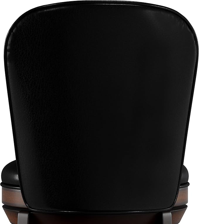 Hillsdale Victoria Wood Bar Height Swivel Stool, Dark Chestnut