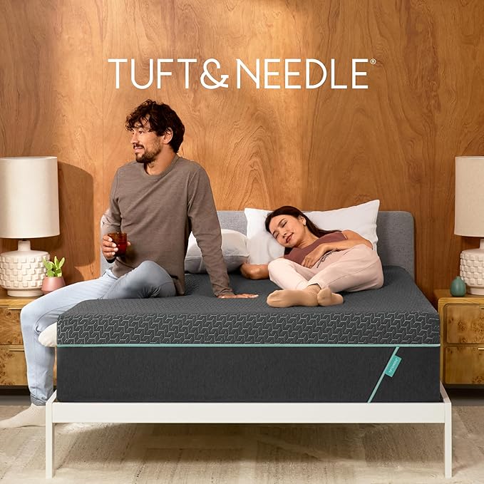 Tuft & Needle Mint Hybrid Plush Twin Size Mattress in a Box, Cooling Adaptive Foam, Individually-Wrapped Coils, 100 Night Trial, Fiberglass Free, CertiPUR-US, 10-Year Limited Warranty