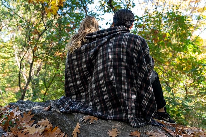 Trail maker 24 Pack Bulk Plaid Sherpa Fleece Throw Blankets 50 x 60 for Wedding Guests, Homeless, Pets | Plaid Fleece Throw Blankets Bulk