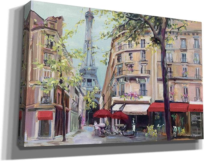 Epic Graffiti 'Springtime in Paris' by Marilyn Hageman, Canvas Wall Art, 26"x40"