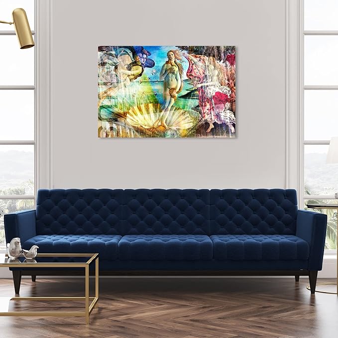 The Oliver Gal Artist Co. Spiritual and Religious Wall Art Canvas Prints 'Birth of Venus - Botticelli' Zodiac