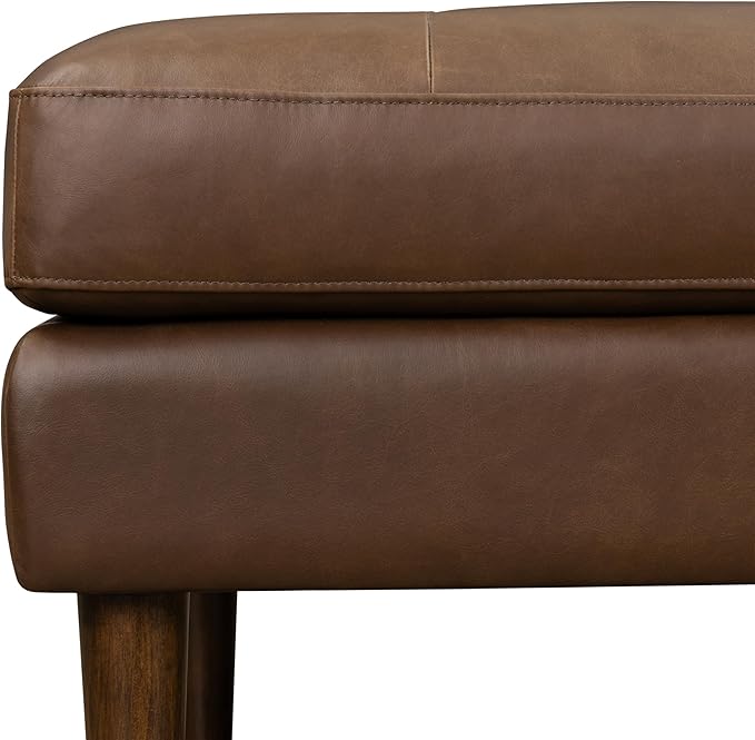 Poly & BARK Napa Ottoman in Cocoa Brown