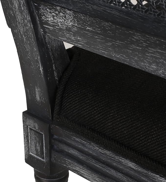 Christopher Knight Home Regina Dining Chair, Black + Gray