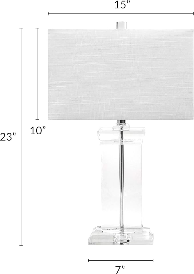nuLOOM Toledo 25" Crystal Table Lamp